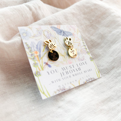 Bee Busy For Jehovah Earrings