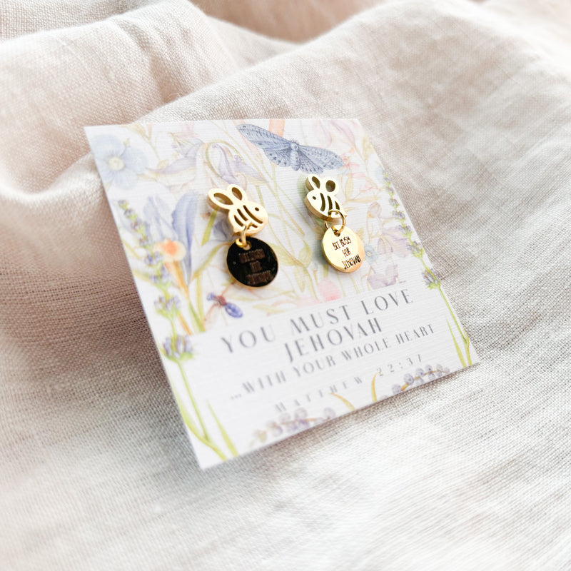 Bee Busy For Jehovah Earrings