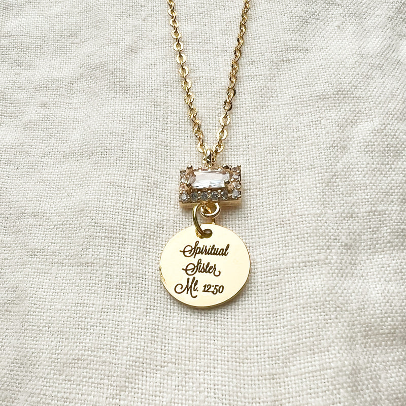 Spiritual Sister Gold Necklace