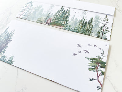 Forest Letter Writing Envelopes