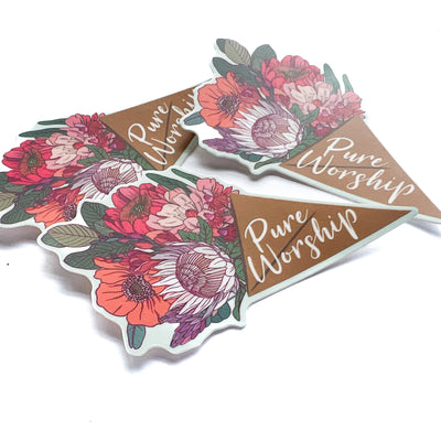 Pure Worship Bouquet Stickers