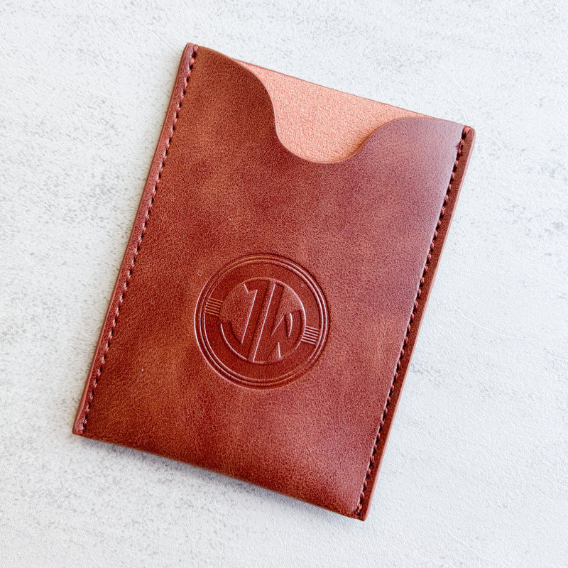 Brown JW Contact Card Holder