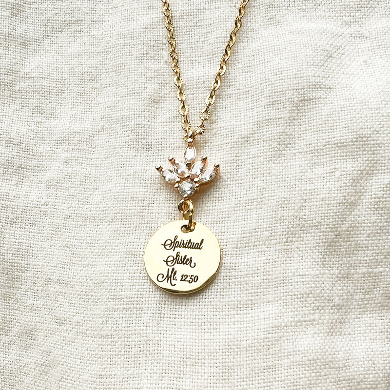 Spiritual Sister Gold Necklace