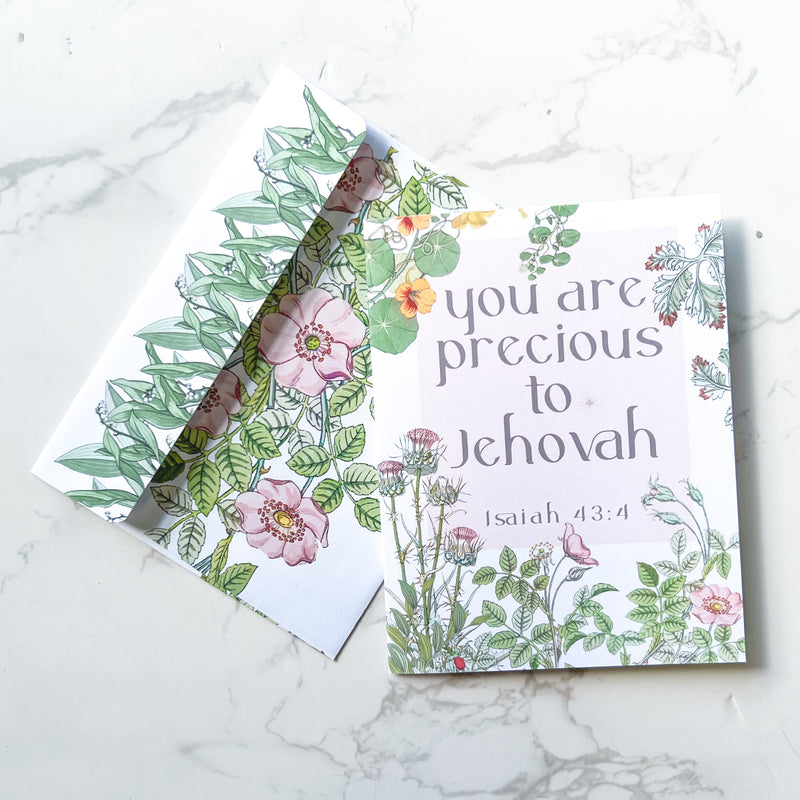 You Are Precious to Jehovah Greeting Card