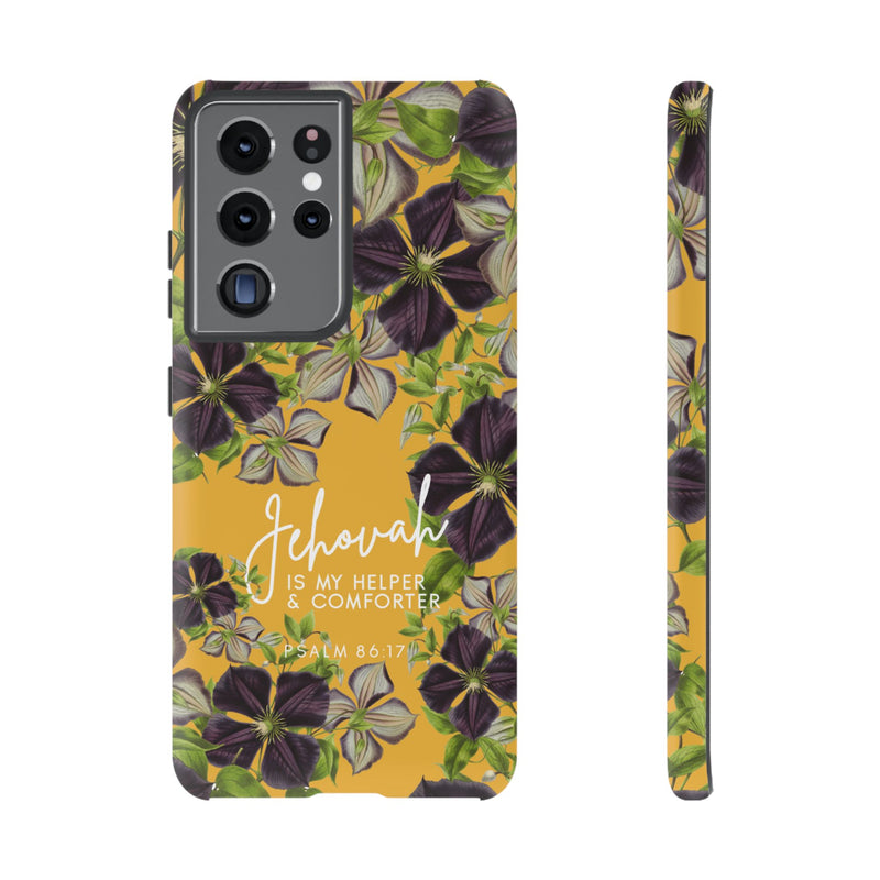 Jehovah is My Helper and Comforter Phone Case - Pixel, Galaxy, IPhone