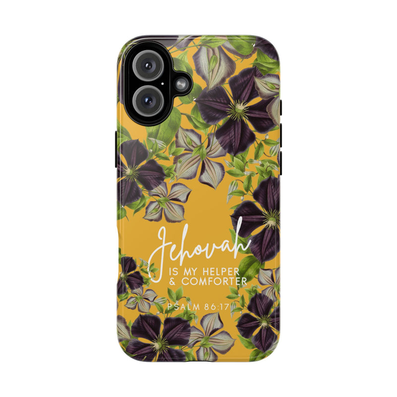 Jehovah is My Helper and Comforter Phone Case - Pixel, Galaxy, IPhone