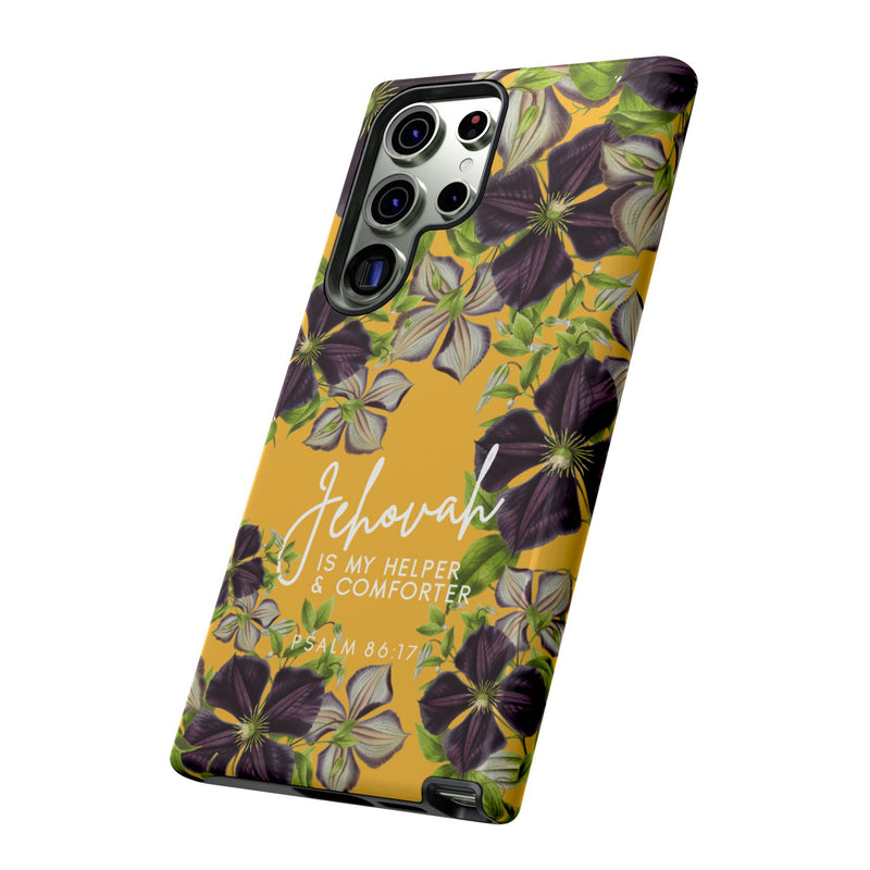 Jehovah is My Helper and Comforter Phone Case - Pixel, Galaxy, IPhone