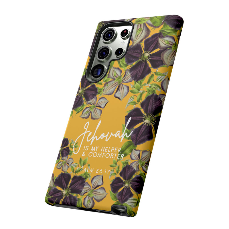 Jehovah is My Helper and Comforter Phone Case - Pixel, Galaxy, IPhone