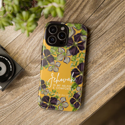 Jehovah is My Helper and Comforter Phone Case - Pixel, Galaxy, IPhone