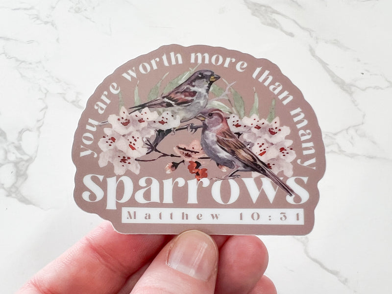 You Are Worth More Than Many Sparrows Stickers - GINGERS