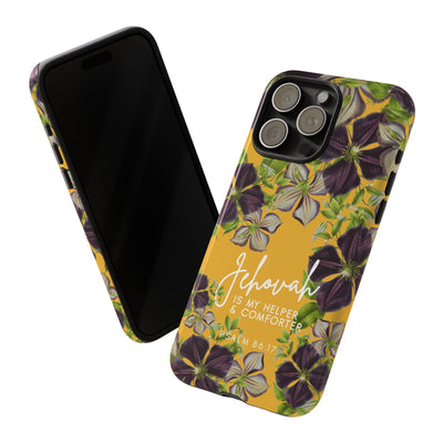 Jehovah is My Helper and Comforter Phone Case - Pixel, Galaxy, IPhone