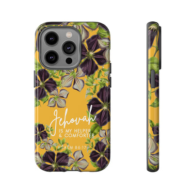 Jehovah is My Helper and Comforter Phone Case - Pixel, Galaxy, IPhone