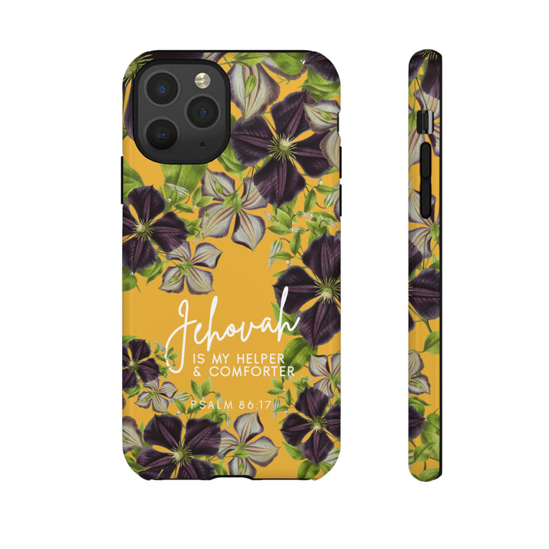 Jehovah is My Helper and Comforter Phone Case - Pixel, Galaxy, IPhone