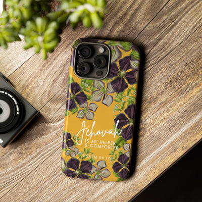 Jehovah is My Helper and Comforter Phone Case - Pixel, Galaxy, IPhone