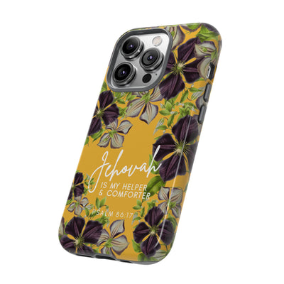 Jehovah is My Helper and Comforter Phone Case - Pixel, Galaxy, IPhone