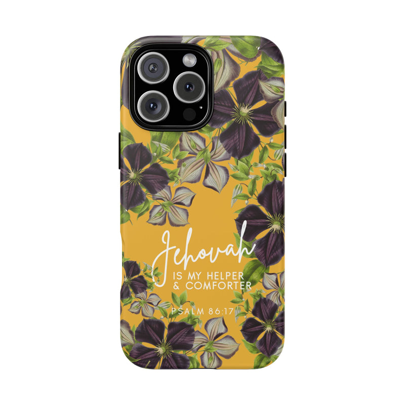 Jehovah is My Helper and Comforter Phone Case - Pixel, Galaxy, IPhone