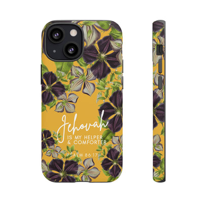 Jehovah is My Helper and Comforter Phone Case - Pixel, Galaxy, IPhone