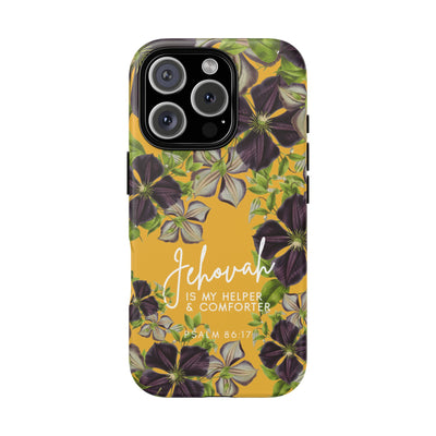 Jehovah is My Helper and Comforter Phone Case - Pixel, Galaxy, IPhone