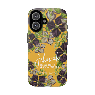 Jehovah is My Helper and Comforter Phone Case - Pixel, Galaxy, IPhone