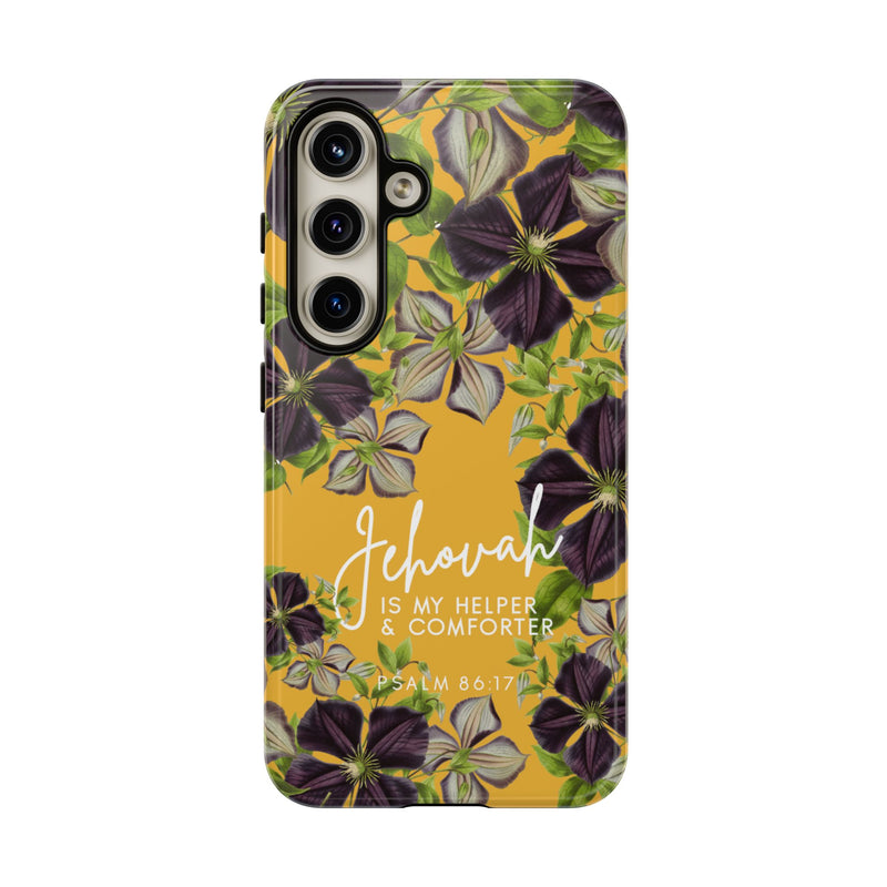 Jehovah is My Helper and Comforter Phone Case - Pixel, Galaxy, IPhone