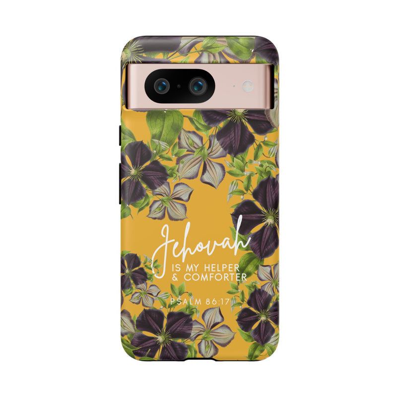 Jehovah is My Helper and Comforter Phone Case - Pixel, Galaxy, IPhone