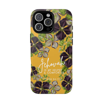 Jehovah is My Helper and Comforter Phone Case - Pixel, Galaxy, IPhone