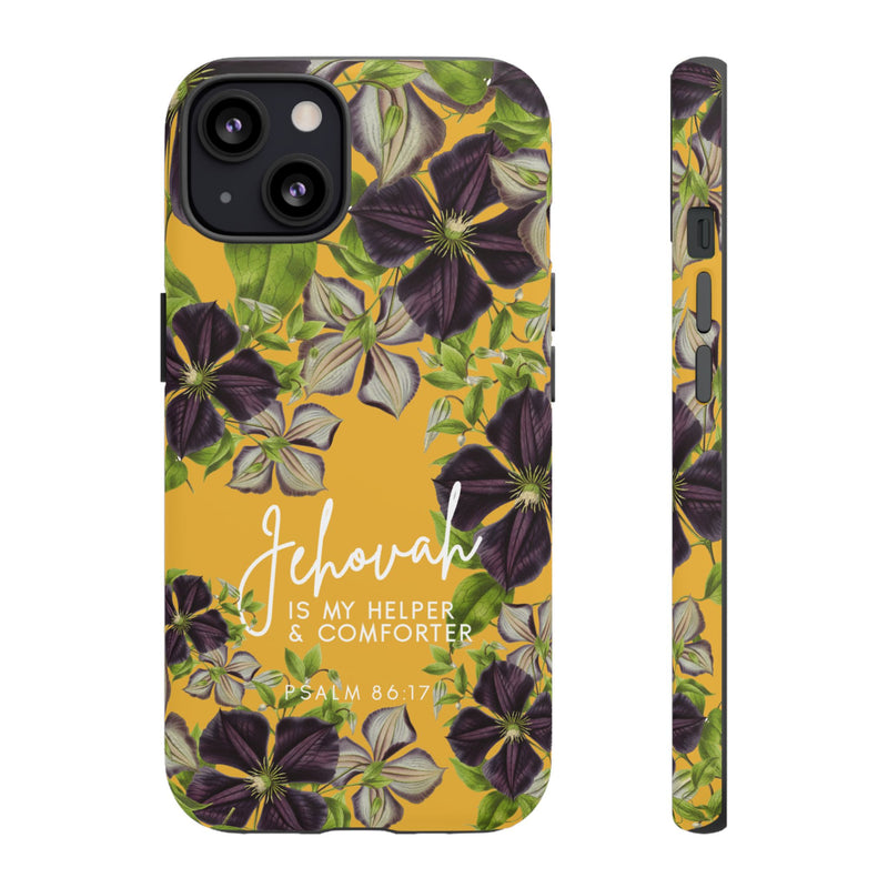 Jehovah is My Helper and Comforter Phone Case - Pixel, Galaxy, IPhone