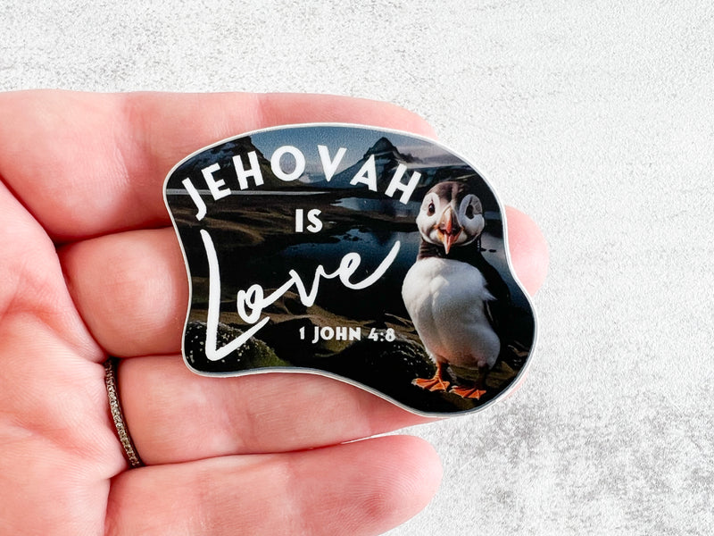 Jehovah is Love Stickers - Puffin