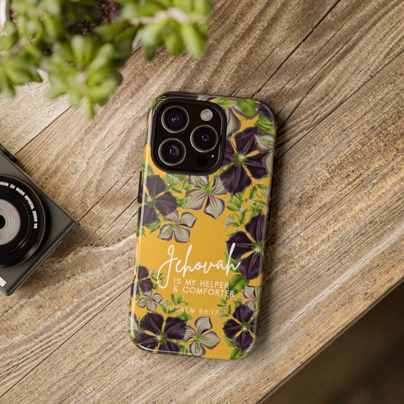 Jehovah is My Helper and Comforter Phone Case - Pixel, Galaxy, IPhone