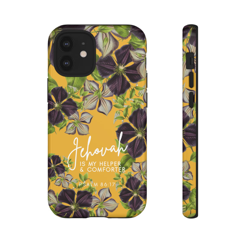 Jehovah is My Helper and Comforter Phone Case - Pixel, Galaxy, IPhone