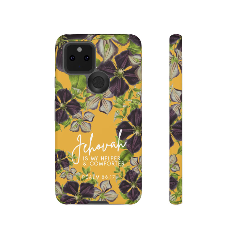 Jehovah is My Helper and Comforter Phone Case - Pixel, Galaxy, IPhone