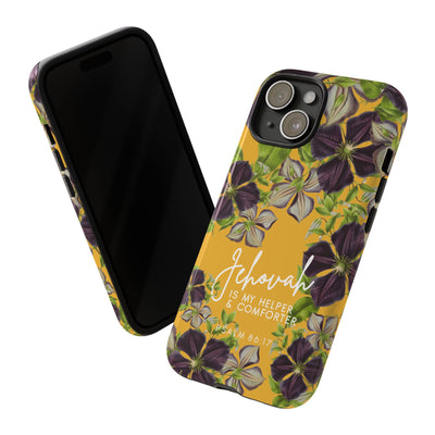 Jehovah is My Helper and Comforter Phone Case - Pixel, Galaxy, IPhone