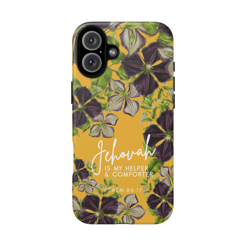 Jehovah is My Helper and Comforter Phone Case - Pixel, Galaxy, IPhone