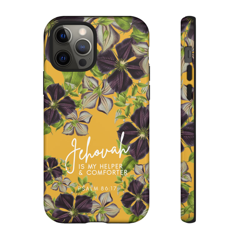 Jehovah is My Helper and Comforter Phone Case - Pixel, Galaxy, IPhone