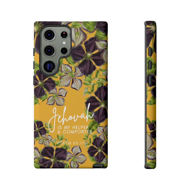 Jehovah is My Helper and Comforter Phone Case - Pixel, Galaxy, IPhone