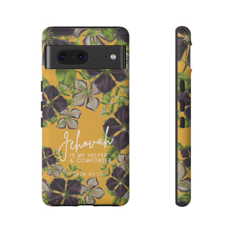 Jehovah is My Helper and Comforter Phone Case - Pixel, Galaxy, IPhone