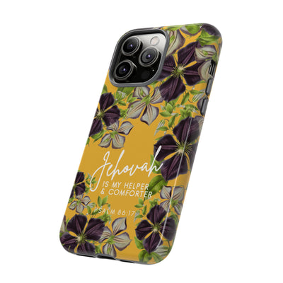 Jehovah is My Helper and Comforter Phone Case - Pixel, Galaxy, IPhone