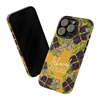 Jehovah is My Helper and Comforter Phone Case - Pixel, Galaxy, IPhone