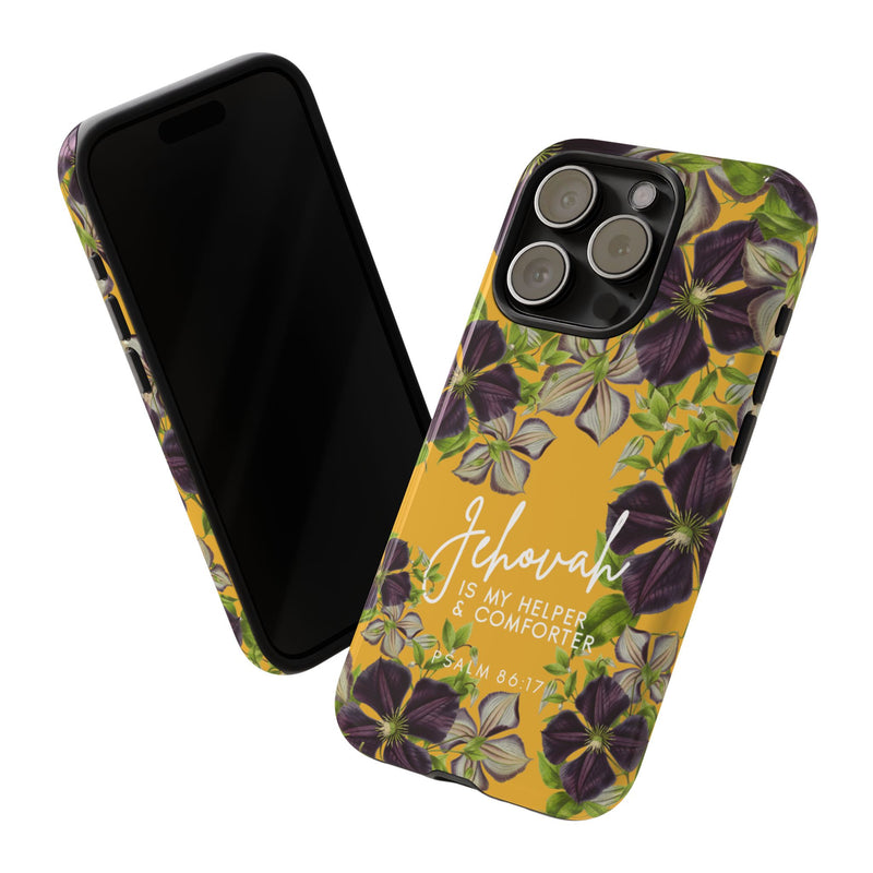 Jehovah is My Helper and Comforter Phone Case - Pixel, Galaxy, IPhone