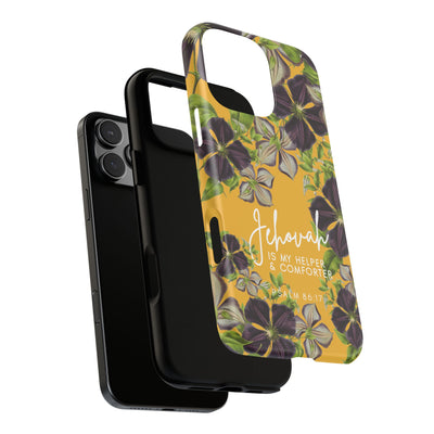 Jehovah is My Helper and Comforter Phone Case - Pixel, Galaxy, IPhone