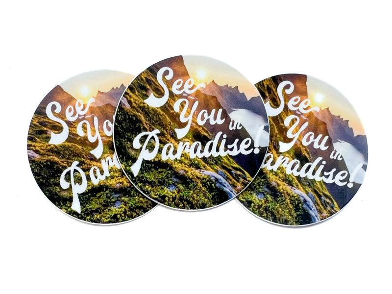See You In Paradise Stickers