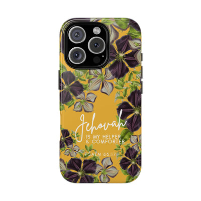 Jehovah is My Helper and Comforter Phone Case - Pixel, Galaxy, IPhone