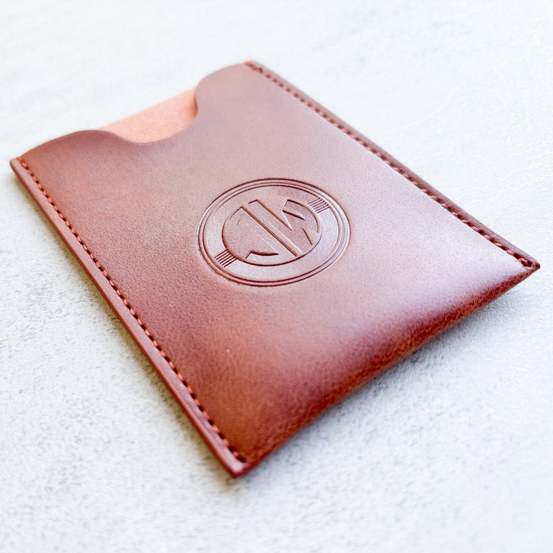 Brown JW Contact Card Holder