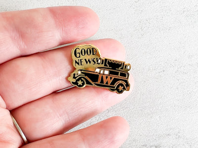 Good News Sound Car Enamel Pins