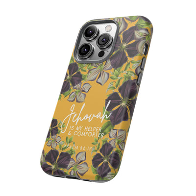 Jehovah is My Helper and Comforter Phone Case - Pixel, Galaxy, IPhone