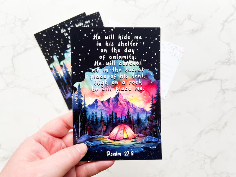 Jehovah Will Hide You 4 x 6 Postcards - GINGERS