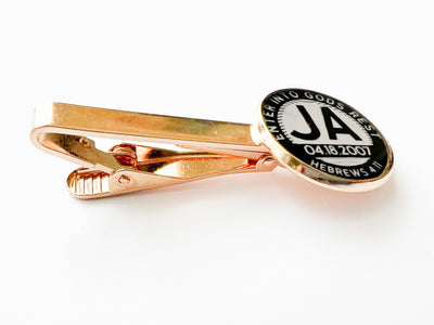 Personalized Enter Into Gods Rest Tie Clip - GINGERS