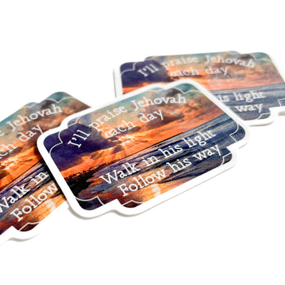 Follow Jehovahs Light Stickers