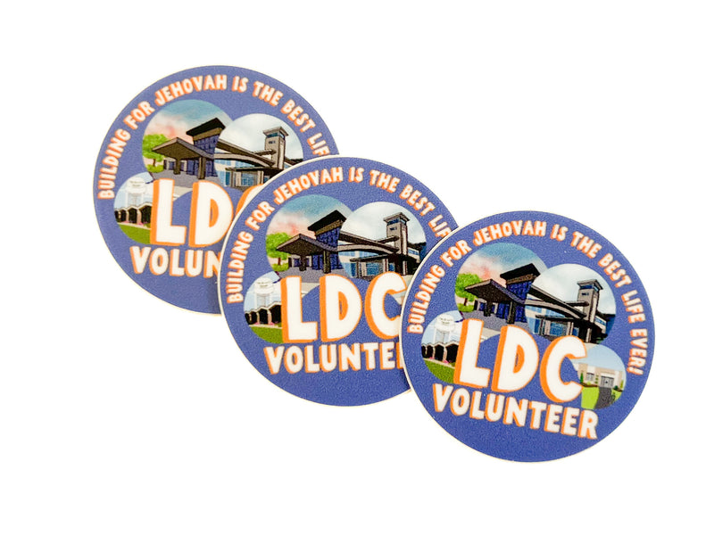 LDC Volunteer Stickers