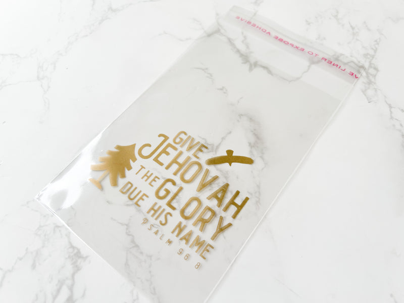 Give Jehovah The Glory - Cellophane Bags - Pack of 10